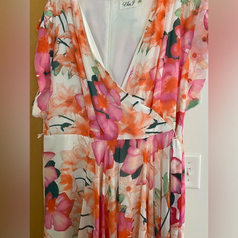 Summer Eliza J Maxi High Low Floral Dress